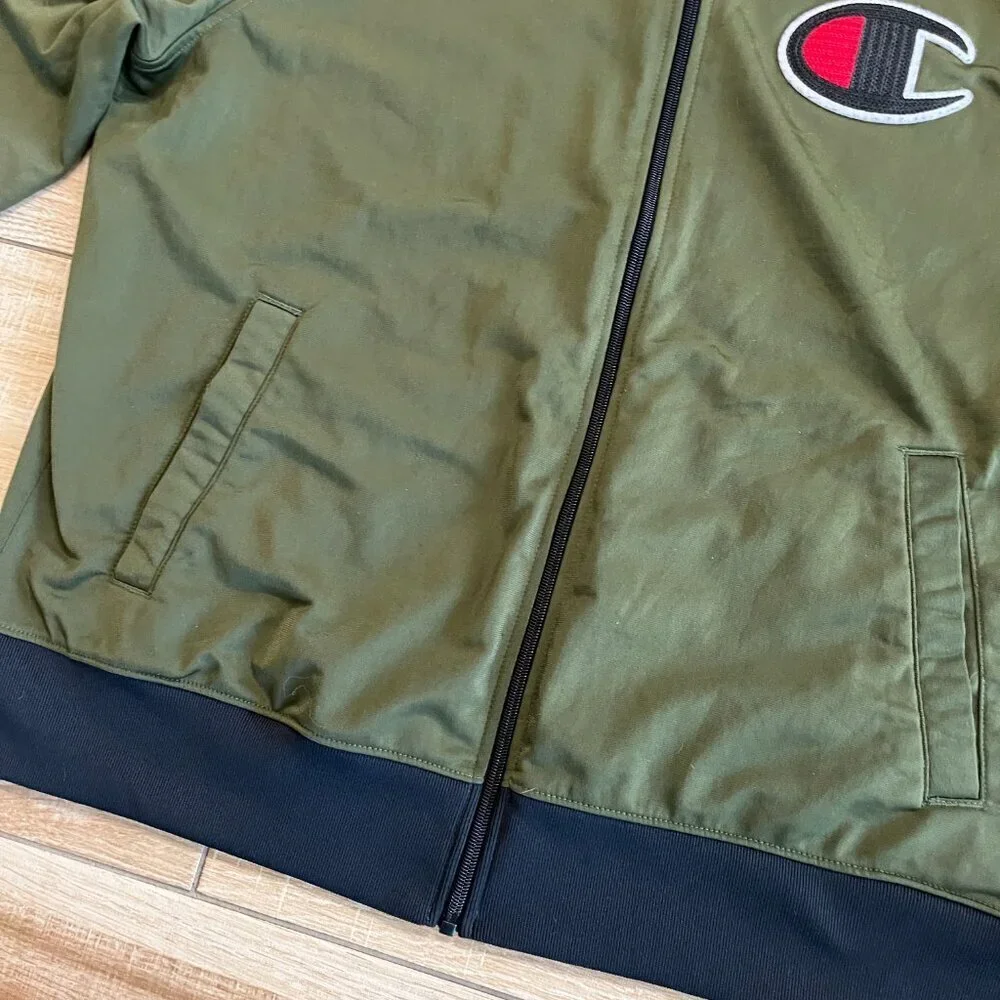 Mens Champion Green Zipper Jacket - XL